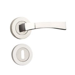 Hira Babil Nikel Saten Rozetli Kapı Kolu