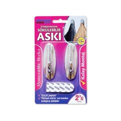 Vodaseal İz Bırakmayan Askı Şeffaf - 3 Adet