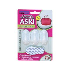 Vodaseal İz Bırakmayan Askı Şeffaf - 5 Adet