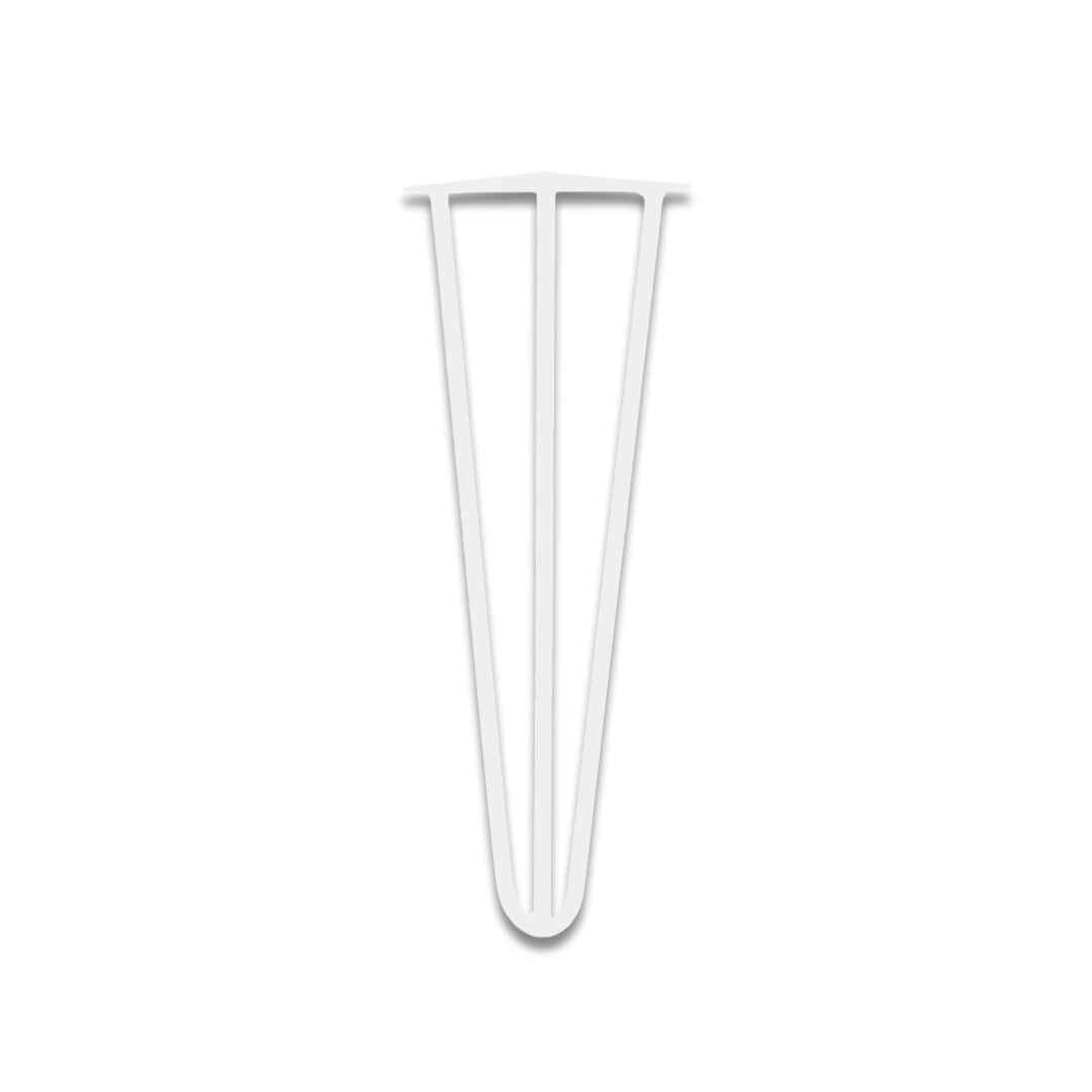 Kafes Ayak 10x1.2 mm Borulu Mobilya Ayağı 40 Cm Beyaz