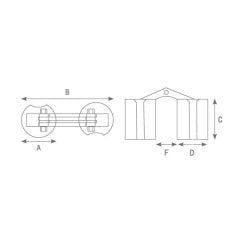 Prinç Masa Menteşesi 12 mm