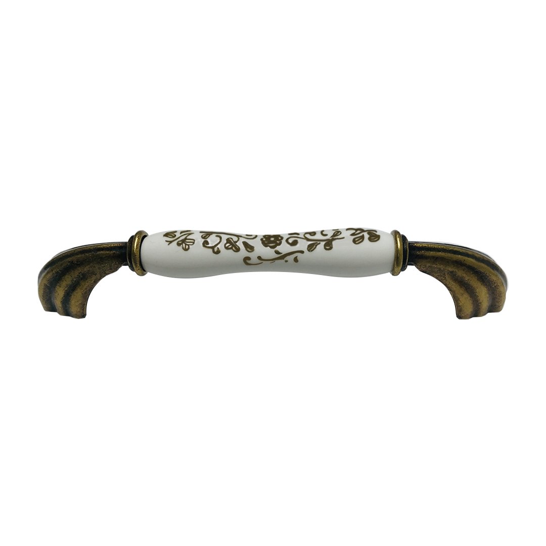 Tomurcuk 2135-40 Antik Eskitme Porselen Mobilya Kulp 160 mm