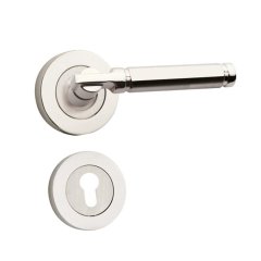 Hira Verda Nikel Saten Rozetli Kapı Kolu Dış Kapısı