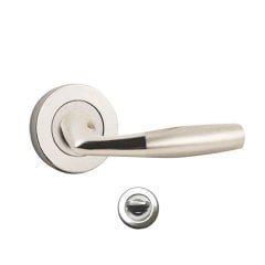 Hira Akasya Nikel Saten Rozetli Kapı Kolu Wc Kapısı