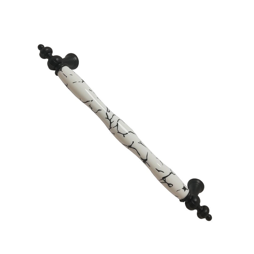 Tomurcuk 1670-85 Siyah Porselen Mobilya Kulp 192 mm