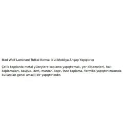 Laminant Tutkal Madwolf Mobilya Ahşap Yapıştırıcı Şeffaf 3 Litre