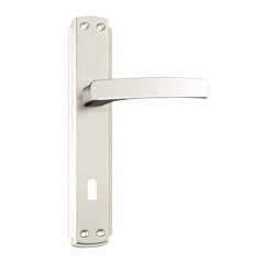 Hira Hilal Nikel Saten Aynalı Kapı Kolu Oda Kapısı