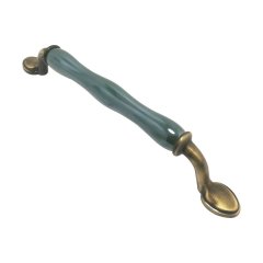 Tomurcuk 1950-41 Porselen Mobilya Kulp L.Yeşil - 128 mm