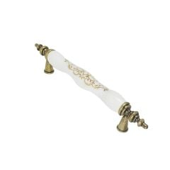 Esal Bozburun K-21A Mobilya Kulp Antik Sarı - 96 mm