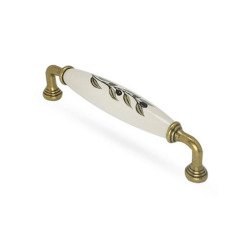 Esal Yıldız Antik Sarı Zeytindalı Kulp 96 mm