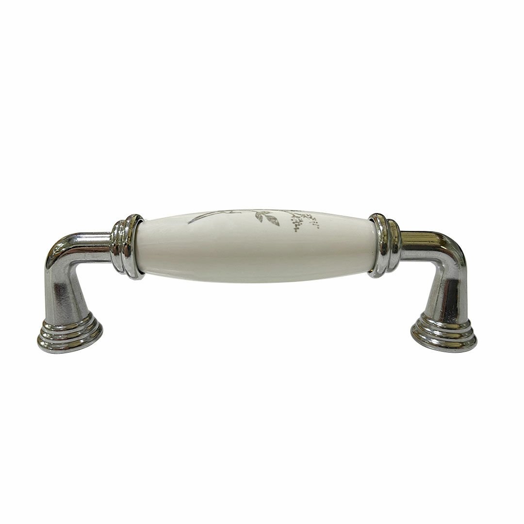 Goldaks Zeytin Dalı Krom Porselen Kulp 96 mm