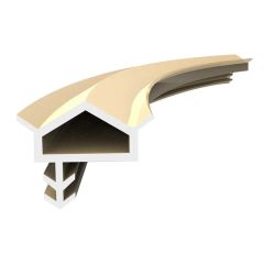 Yarı Tırnaklı Kapı Fitili T-1039 1 Metre - Krem