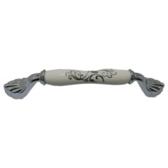 Tomurcuk 2140-10 Krom Porselen Mobilya Kulp 192 mm