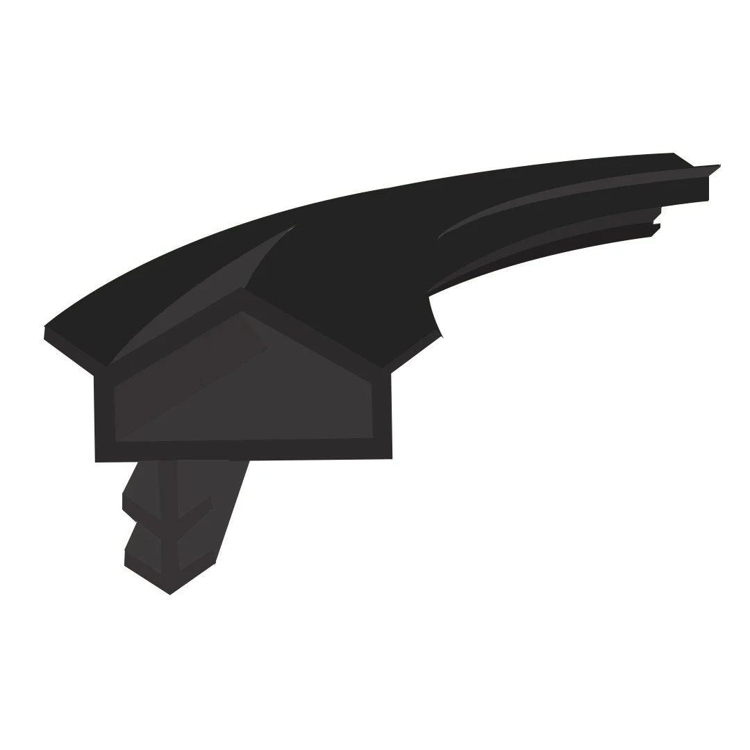 Yarı Tırnaklı Kapı Fitili T-1039 1 Metre - Siyah