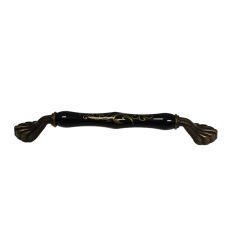 Tomurcuk 2140-40 Siyah Antik Sarı Porselen Mobilya Kulp 192 mm