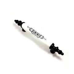 Lider Osmanlı Desen Matsiyah Polimer Kulp 128 mm