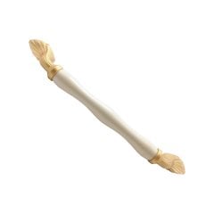Tomurcuk 1405-61-160 Krem Mat Altın Porselen Mobilya Kulp 160 mm