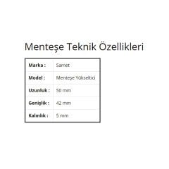 Samet 8 mm Menteşe Yükseltici