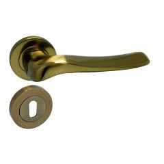 Dooraks Venüs Rozetli Kapı Kolu Antik Sarı Wc Kapısı