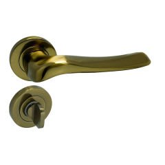 Dooraks Venüs Rozetli Kapı Kolu Antik Sarı Wc Kapısı