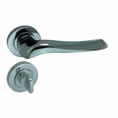 Dooraks Venüs Rozetli Kapı Kolu Krom Oda Kapısı