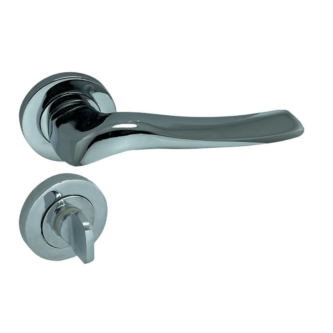 Dooraks Venüs Rozetli Kapı Kolu Krom Wc Kapısı