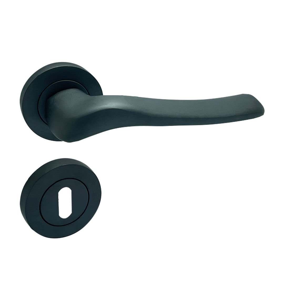 Dooraks Venüs Rozetli Kapı Kolu Matsiyah Oda Kapısı