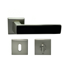 Nobel Amasya Kare Rozetli Kapı Kolu İnox-Matsiyah Wc Kapısı