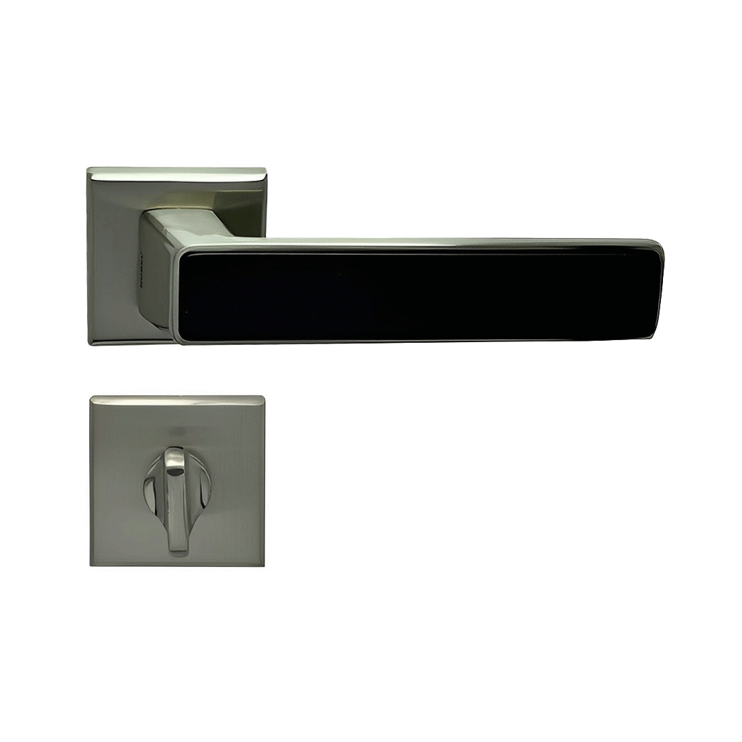 Nobel Amasya Kare Rozetli Kapı Kolu İnox-Matsiyah Wc Kapısı