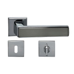 Nobel Amasya Kare Rozetli Kapı Kolu Krom- İnox Wc Kapısı