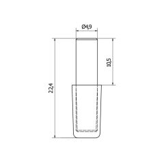 İlka Plastik Başlı Metal Raf Pimi 100'lü Kiraz
