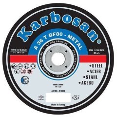 Karbosan Metal Kesici Taşlama Düz Taş 115 x 3 mm