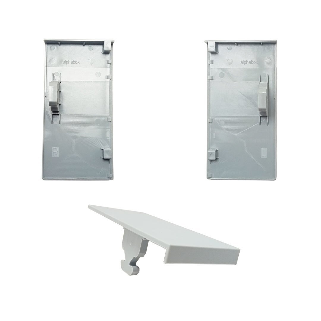 Samet Alphabox İç Çekmece Bağlantı Parçaları Ön Bağlantı Bordürsüz Gri 35 cm
