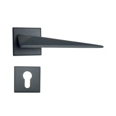 Nobel Bursa Antrasit Kare Rozetli Kapı Kolu Dış Kapısı