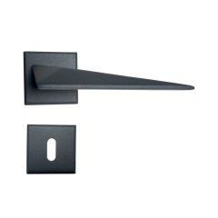 Nobel Bursa Antrasit Kare Rozetli Kapı Kolu Wc Kapısı