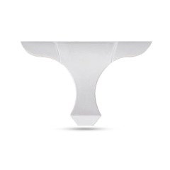 Lükenz Orta Mobilya Ayak 14 cm Beyaz