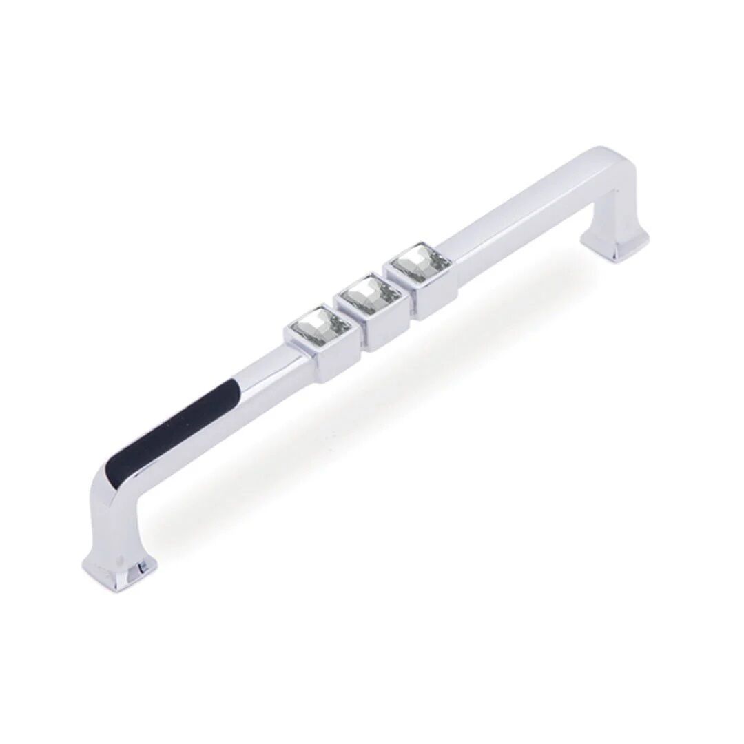 System SP 4195 Krom Swarovski Taşlı Mobilya Kulp 96 mm