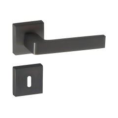 Doğanlar Karma Rozetli Kapı Kolu Antrasit - Wc Kapısı