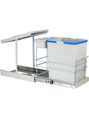 Moderno 16+1 lt Gri  Çöp Kovası