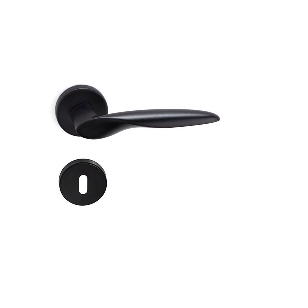 System Mımas AL6 Yuvarlak Rozetli Kapı Kolu Oda Kapısı