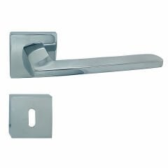 Doğanlar Radya Rozetli Kapı Kolu Krom - Oda Kapısı