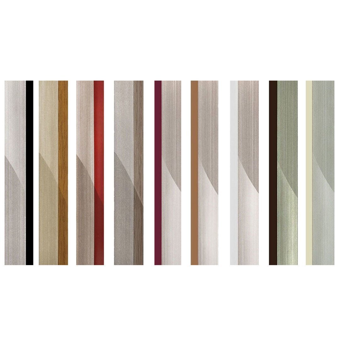 Roma Akrilik Çift Renk Pvc Kenarbant 100 Metre Gri - Kahve - 1*22 mm