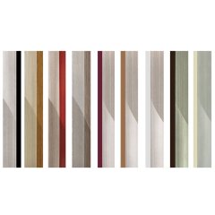 Roma Akrilik Çift Renk Pvc Kenarbant 100 Metre Gri - Kahve - 1*22 mm