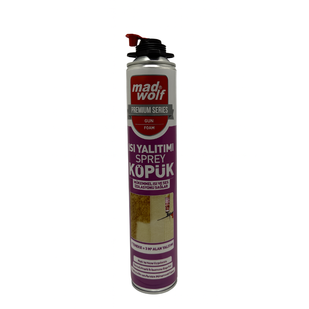 Madwolf Isı Yalıtımı Sprey Köpük Tabancalı 850 ML