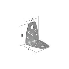 90° Oval Köşebent Gönye