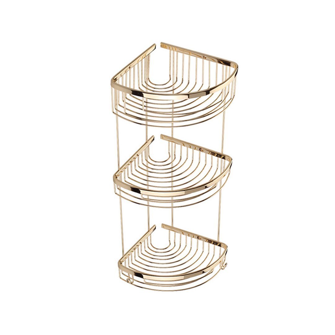 Duxxa Lüks Oval Süngerlik 3 Katlı Altın