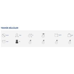 Hts Plastik Büyük U Tablalı Mobilya Tekeri 431 - 50 mm için