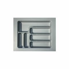 Starax Plastik Çekmece İçi Kaşıklık 2284-G / Gri - 39 x 49 cm