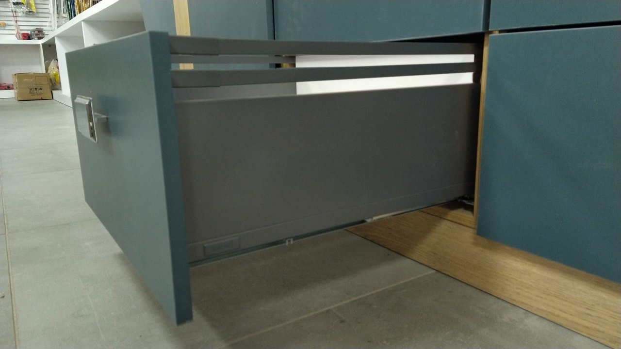 Samet Smart Flow Antrasit Çekmece Rayı Çift Bordür - 45 cm