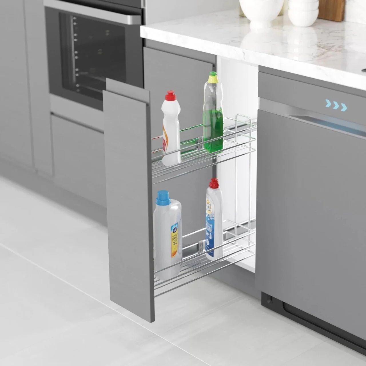 Starax Yandan Raylı Şişelik ve Deterjanlık 2215 / 26 cm